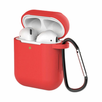 Θήκη σιλικόνης Airpods 1 & 2 σε κόκκινο χρώμα