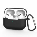 Θήκη Σιλικόνης με Γάντζο σε Μαύρο χρώμα AirPods Pro / AirPods Pro 2