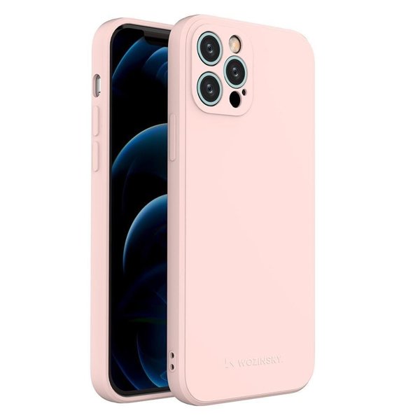 Wozinsky-Color-Case-silicone-flexible-durable-case-iPhone-13-Pro-Max-pink-74548_1 Θήκη iPhone 13 Pro Max Wozinsky Σιλικόνης Ροζ - Image 1