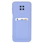 Θήκη Xiaomi Redmi Note 9 Pro / Redmi Note 9S Σιλικόνης Θήκη Με Υποδοχή Κάρτας Μωβ