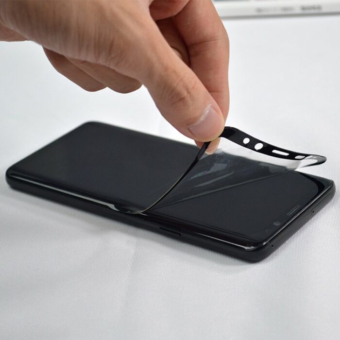 3D Edge Flexi Glass Hybrid Full Screen Protector with frame Samsung Galaxy S21 Ultra 5G Διάφανο Nano - Image 2