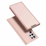Dux Ducis Skin Pro Δερματίνης Ροζ Χρυσό Galaxy S22 Ultra 5G Book
