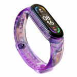Replacment silicone band strap for Xiaomi Mi Band 6 / 5 purple