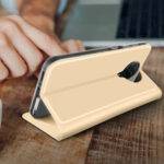 Θήκη Xiaomi Poco F2 Pro Δερματίνης Dux Ducis Skin Pro Χρυσό - Image 4