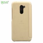 Θήκη Xiaomi Pocophone F1 από PU Δέρμα Χρώμα Χρυσό LENUO Ledream Series - Image 2