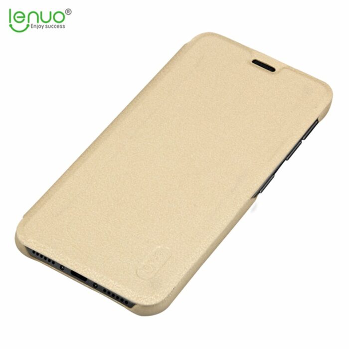 Θήκη Xiaomi Pocophone F1 από PU Δέρμα Χρώμα Χρυσό LENUO Ledream Series - Image 3