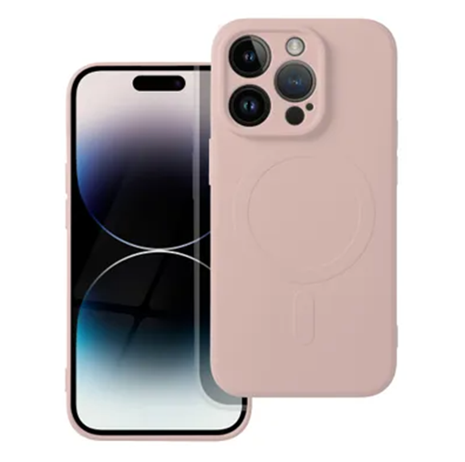 magsafe-case-iphone-14-pro-pink Θήκη Σιλικόνης MagSafe iPhone 14 Pro Ροζ - Image 1