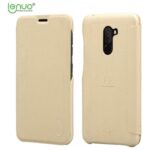 Θήκη Xiaomi Pocophone F1 από PU Δέρμα Χρώμα Χρυσό LENUO Ledream Series