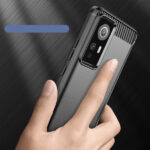 Θήκη Flexible Cover Sleeve Xiaomi 12 / 12X Μαύρο Carbon - Image 3