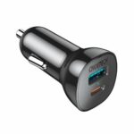 Choetech fast car charger USB Type C PD / USB QC3.0 3A 36W black