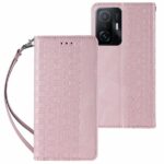 Magnet Strap Θήκη Samsung Galaxy A53 5G Pouch Wallet + Mini Lanyard Pendant Ροζ