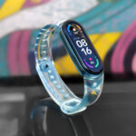 Replacment silicone band strap for Xiaomi Mi Band 6 / 5 blue - Image 2