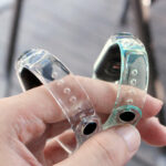 Replacment silicone band strap for Xiaomi Mi Band 6 / 5 blue - Image 3