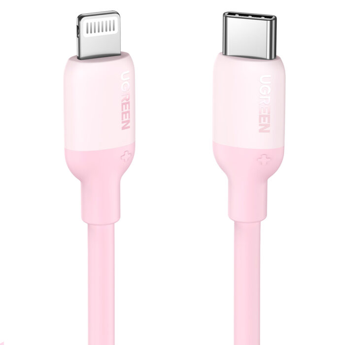 Ugreen fast charging cable USB Type C - Lightning (MFI certified) chip C94 Power Delivery 1m pink (60625 US387) - Image 7