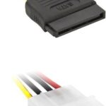 POWERTECH Καλώδιο SATA 15pin (F) σε IDE 4pin (M), 15cm