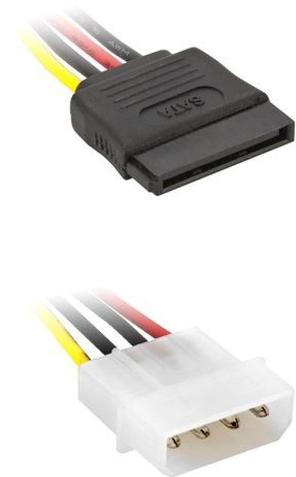 POWERTECH-Καλώδιο-SATA-15pin-F-σε-IDE-4pin-M-15cm POWERTECH Καλώδιο SATA 15pin (F) σε IDE 4pin (M), 15cm - Image 1