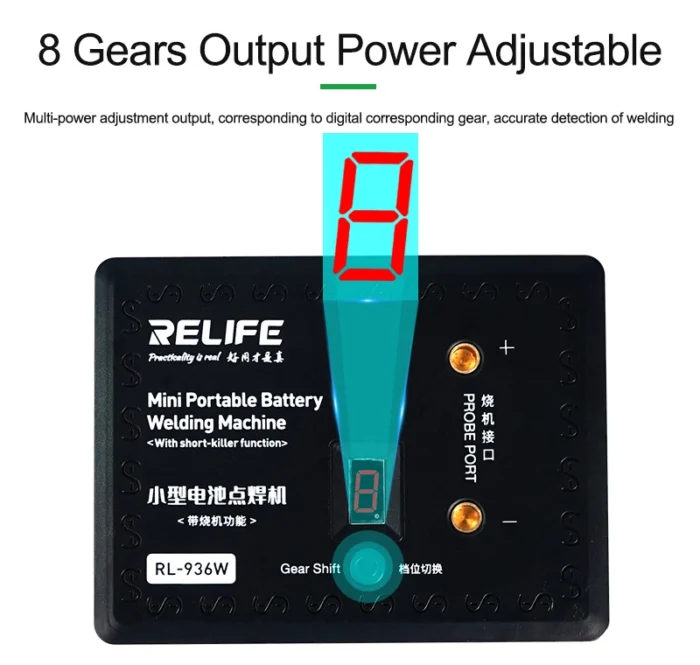 RELIFE ηλεκτροπόντα μπαταριών RL-936W, 8 επίπεδα, 4000mAh - Image 8