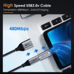 CABLETIME αντάπτορας OTG Micro USB σε USB Type-C C160, γκρι - Image 2