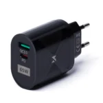 Wozinsky small 65W GaN charger with USB ports, USB supports fast charging black (WWCGM1)