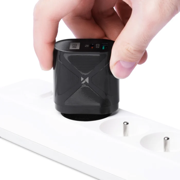 Wozinsky small 65W GaN charger with USB ports, USB supports fast charging black (WWCGM1) - Image 7
