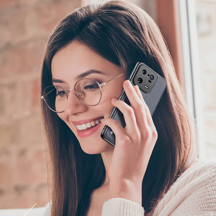 Θήκη Xiaomi 13 Pro cover with Σιλικόνης frame Μαύρο Dux Ducis Fino - Image 9