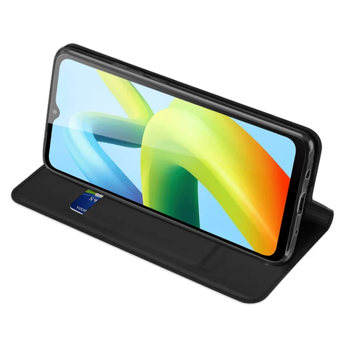Dux Ducis Skin Pro Θήκη Xiaomi Redmi A1+ Flip Card Wallet Stand Μαύρο - Image 6