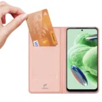 Dux Ducis Skin Pro Θήκη Xiaomi Redmi Note 12 5G / Poco X5 5G Cover Flip Card Wallet Stand Ροζ - Image 2