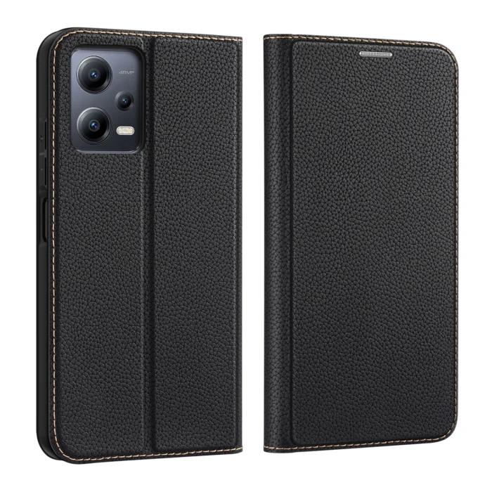 Dux Ducis Skin X2 Θήκη Xiaomi Redmi Note 12 5G / Poco X5 5G Cover Stand Μαύρο Flip Wallet - Image 2