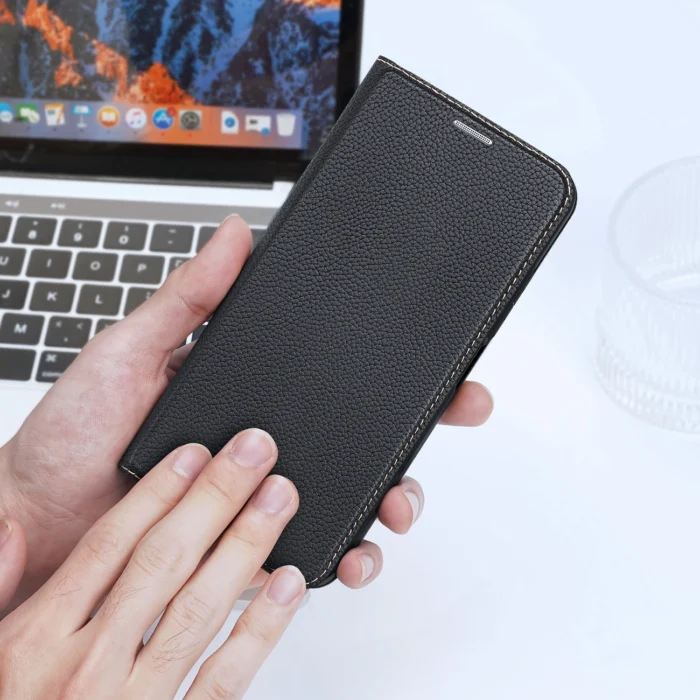 Dux Ducis Skin X2 Θήκη Xiaomi Redmi Note 12 5G / Poco X5 5G Cover Stand Μαύρο Flip Wallet - Image 9