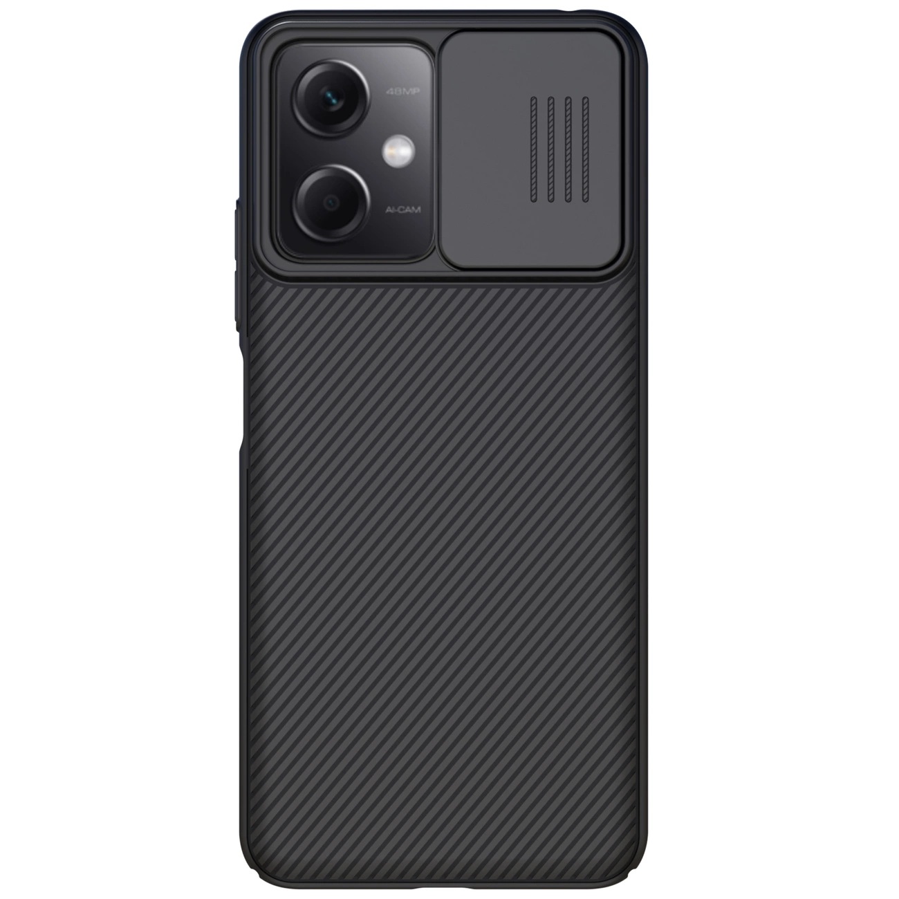 145955_1 Nillkin Camshield Θήκη Xiaomi Redmi Note 12 5G / Poco X5 5G Cover with Camera Protector Μαύρο - Image 1