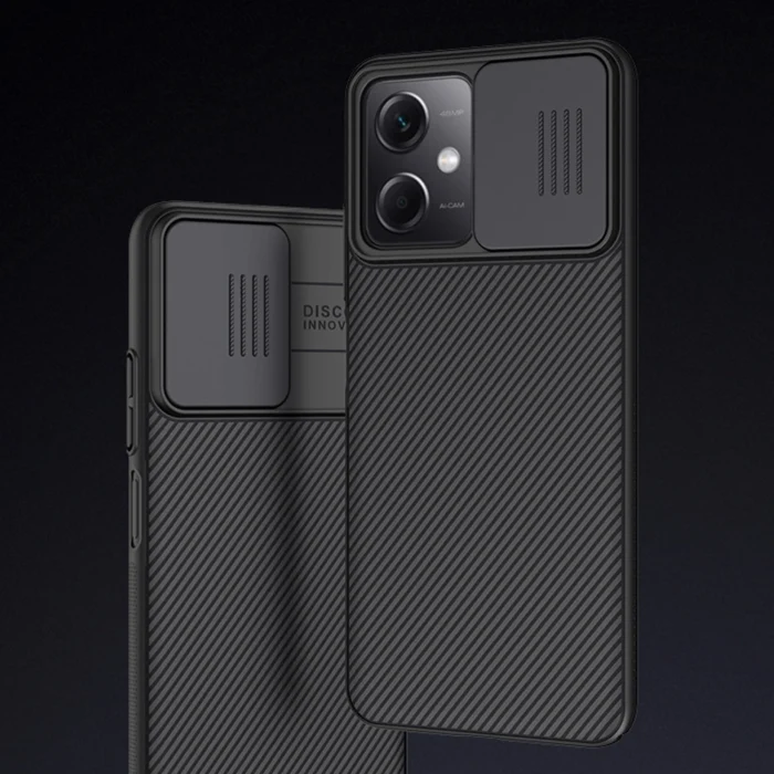 Nillkin Camshield Θήκη Xiaomi Redmi Note 12 5G / Poco X5 5G Cover with Camera Protector Μαύρο - Image 8