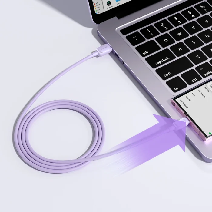 USB cable - USB C 3A 1.2m Joyroom S-AC027A14 - purple - Image 7