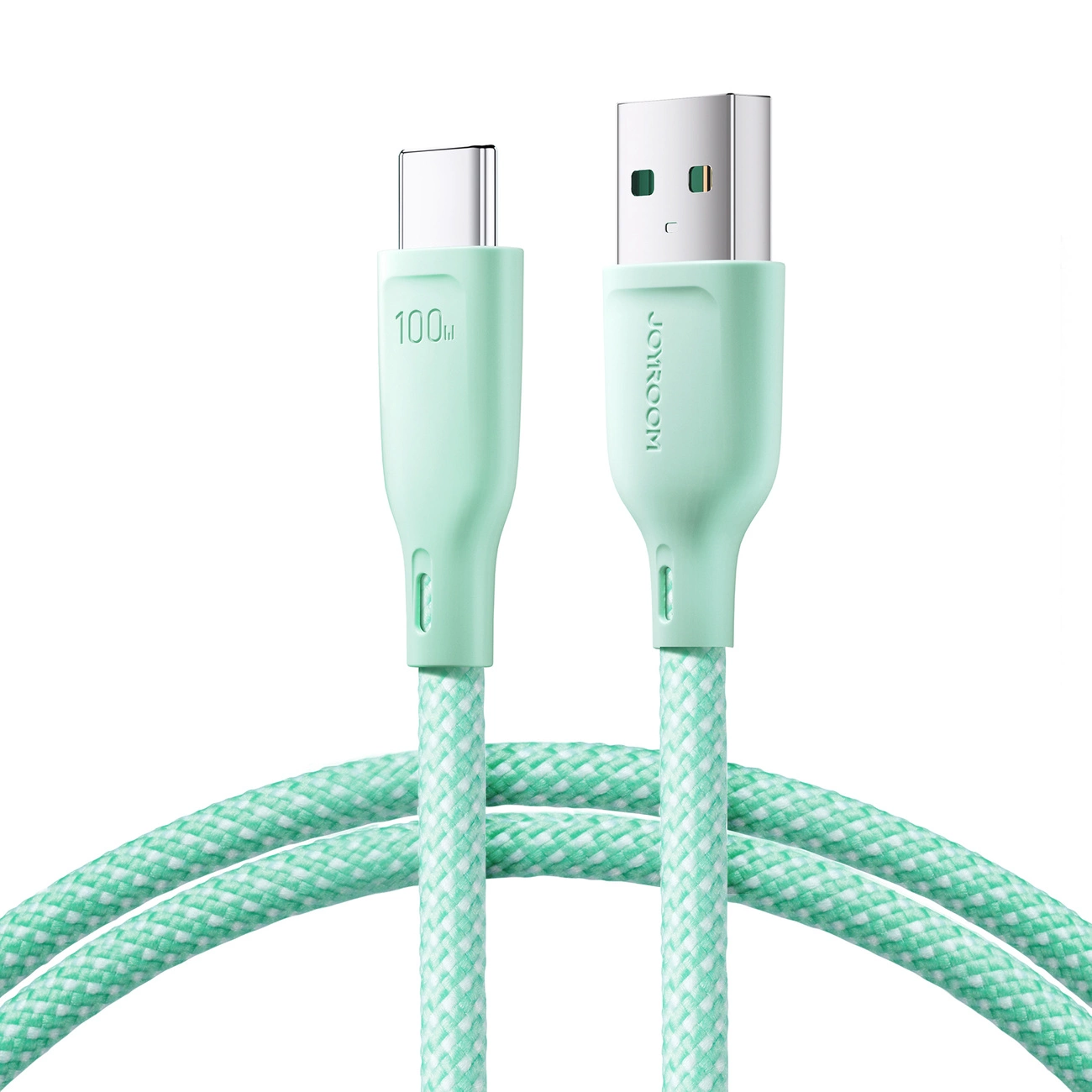 151821_1 Joyroom Multi-Color Series SA34-AC6 USB-A / USB-C Cable 100W Fast Transfer 1m – Green – Mobit.gr