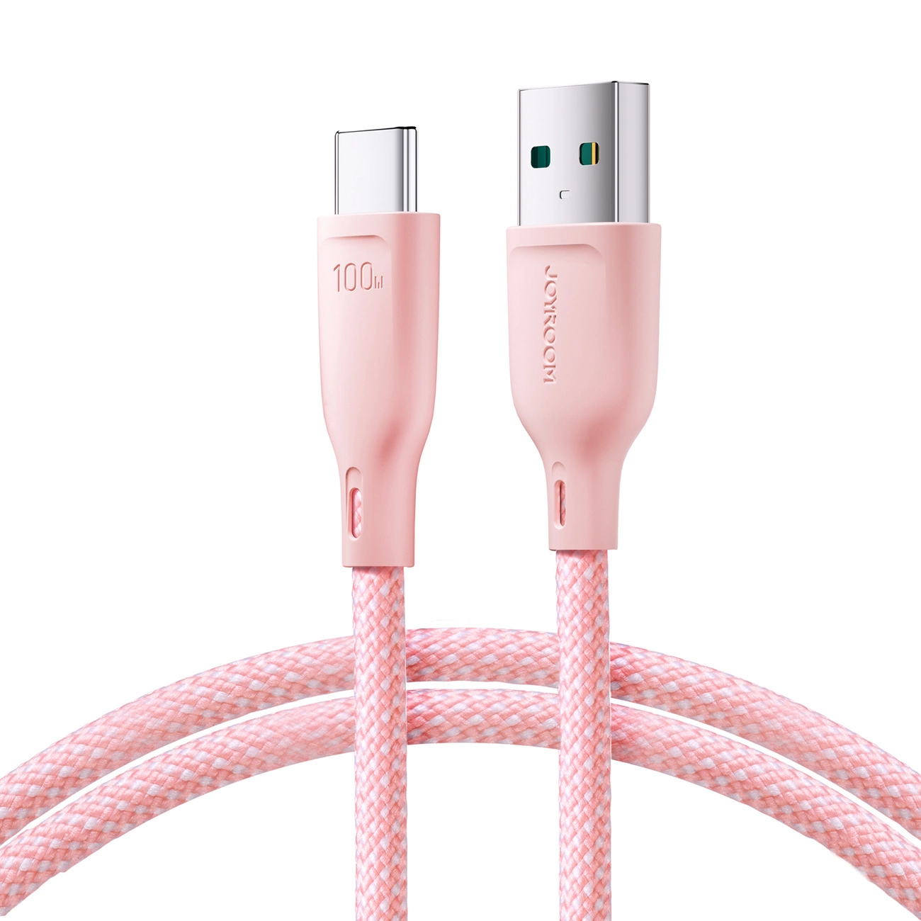 151824_1 Joyroom Multi-Color Series SA34-AC6 USB-A / USB-C Cable 100W Fast Transfer 1m - Pink - Image 1
