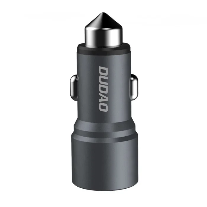 Dudao car charger 2x USB 3.1A gray (R5 gray) – Mobit.gr