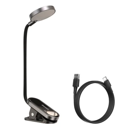 Baseus mini lamp LED lamp with clip gray (DGRAD-0G) – Mobit.gr