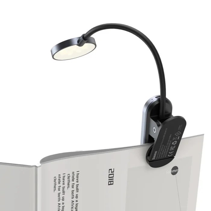 Baseus mini lamp LED lamp with clip gray (DGRAD-0G) – Mobit.gr
