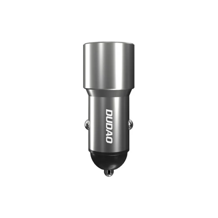 Dudao USB / USB Car Charger Type C Power Delivery Quick Charge 22.5 W Gray (R4PQ) – Mobit.gr