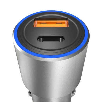 Dudao USB / USB Car Charger Type C Power Delivery Quick Charge 22.5 W Gray (R4PQ) – Mobit.gr