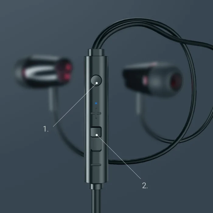 Joyroom in-ear ακουστικά 3.5mm με μικρόφωνο JR-EL114 μαύρα - Image 5