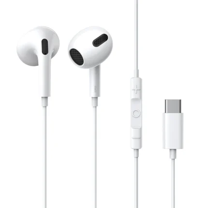 Ακουστικά - Baseus encok c17 in-ear wired headphones with usb type c microphone white (NGCR010002) – Mobit.gr