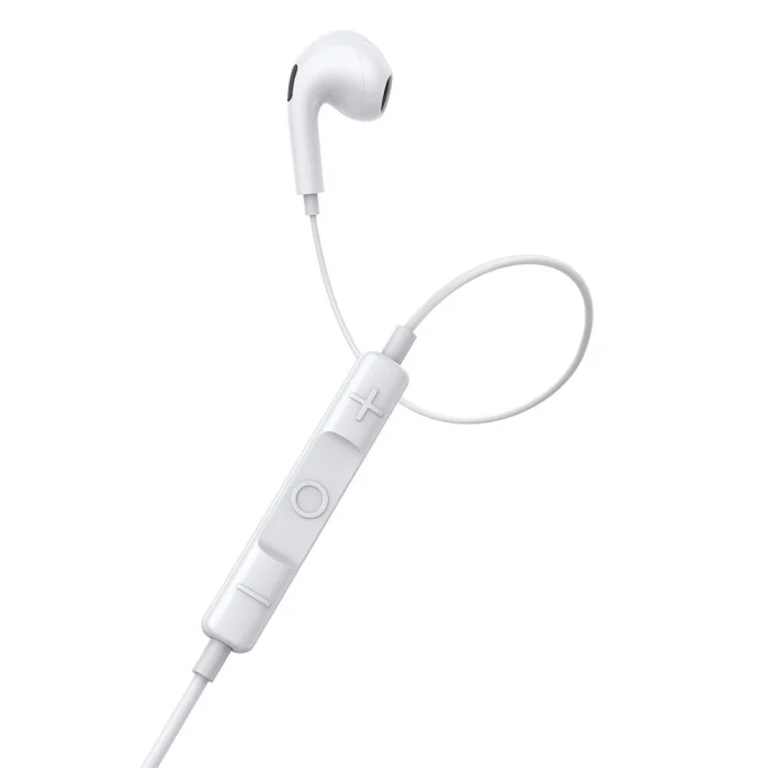 Ακουστικά - Baseus encok c17 in-ear wired headphones with usb type c microphone white (NGCR010002) – Mobit.gr
