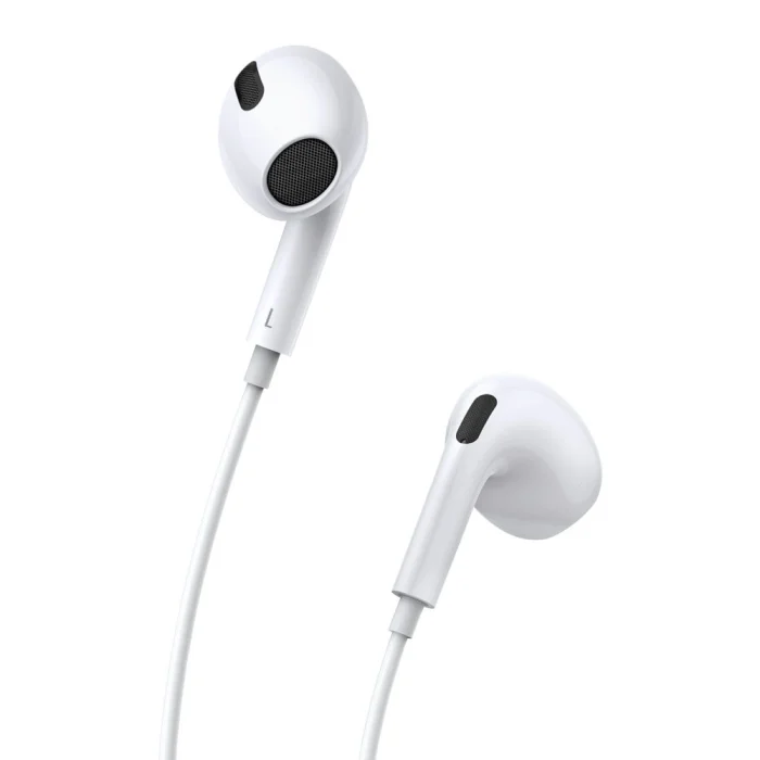 Ακουστικά - Baseus encok c17 in-ear wired headphones with usb type c microphone white (NGCR010002) – Mobit.gr