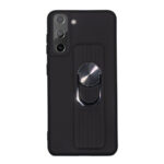 Ring Θήκη Σιλικόνης finger grip and stand Samsung Galaxy S21 5G Μαύρο