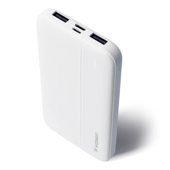 powerbank Li-Po 10000mAh 2 x USB white (WPBWE1) Wozinsky - Image 2
