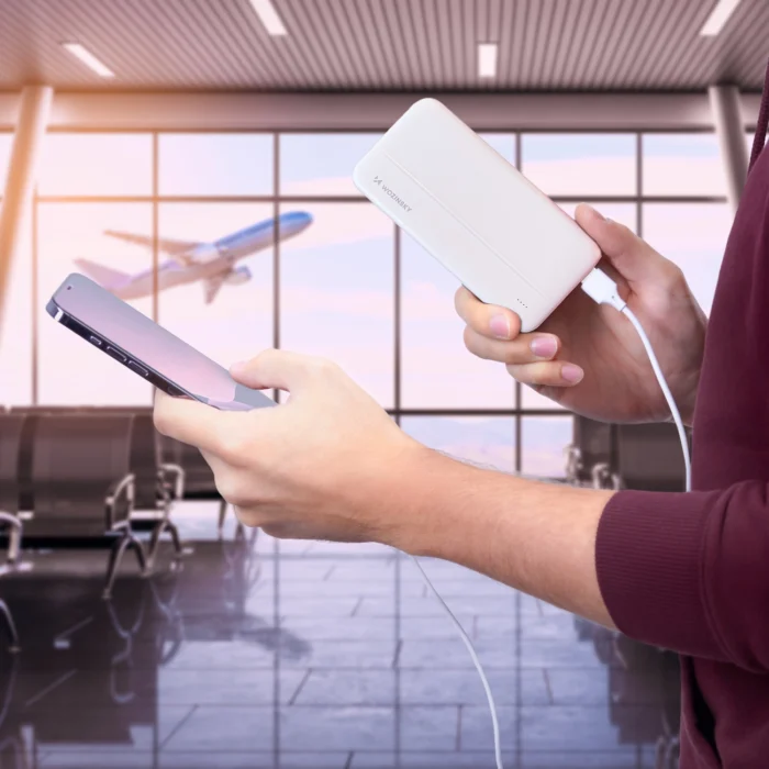 powerbank Li-Po 10000mAh 2 x USB white (WPBWE1) Wozinsky - Image 5