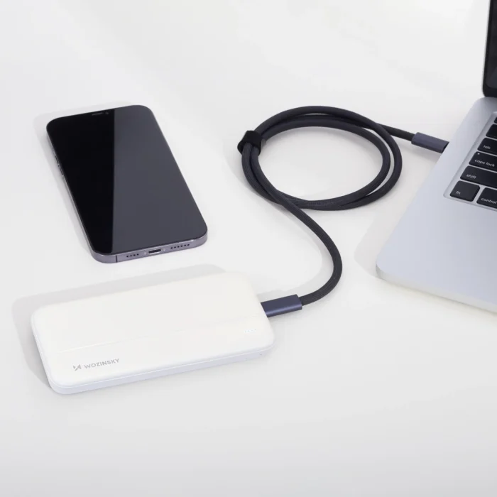 powerbank Li-Po 10000mAh 2 x USB white (WPBWE1) Wozinsky - Image 8