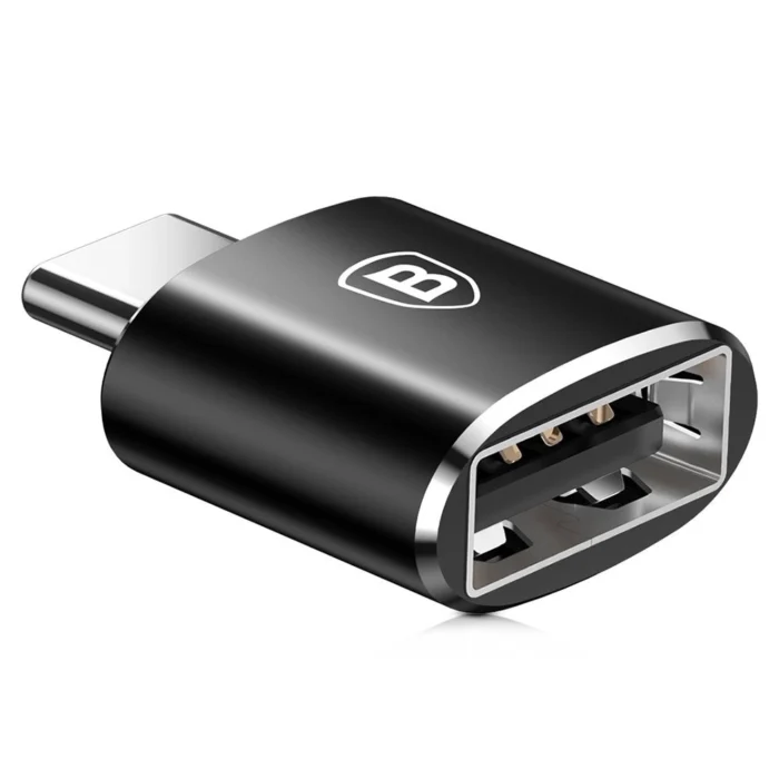 Baseus adapter from USB to USB Type C OTG black (CATOTG-01) - Image 2