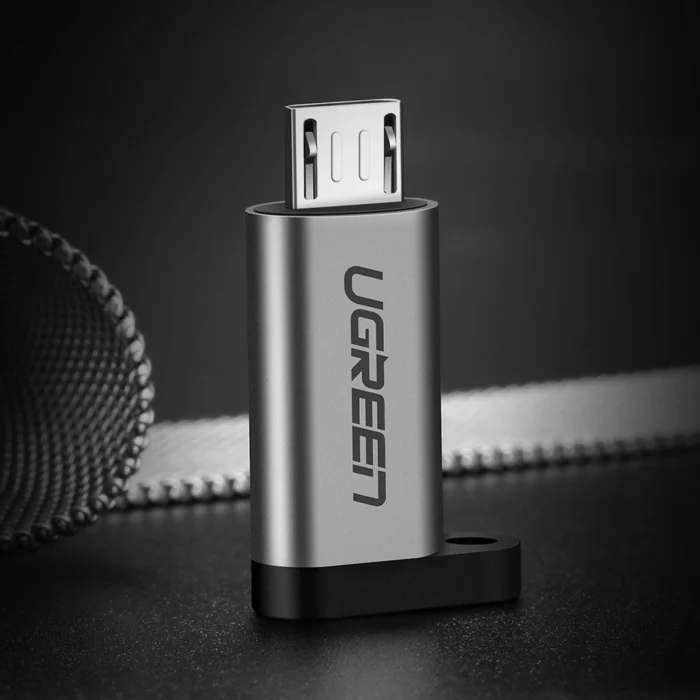 Ugreen adapter USB Type C to micro USB adapter gray (50590) - Image 9