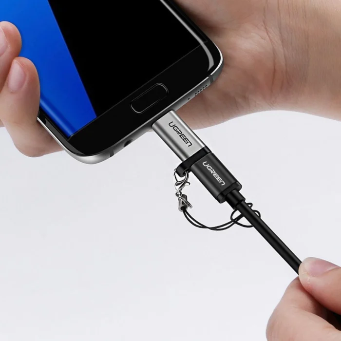 Ugreen adapter USB Type C to micro USB adapter gray (50590) - Image 7